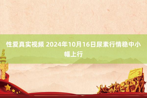 性爱真实视频 2024年10月16日尿素行情稳中小幅上行